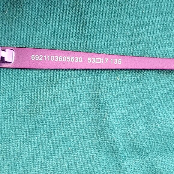 "The One" Glasses Frames Purple purchased in France NEW - Picture 5 of 10